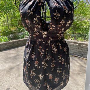 Floral Cut Out Romper